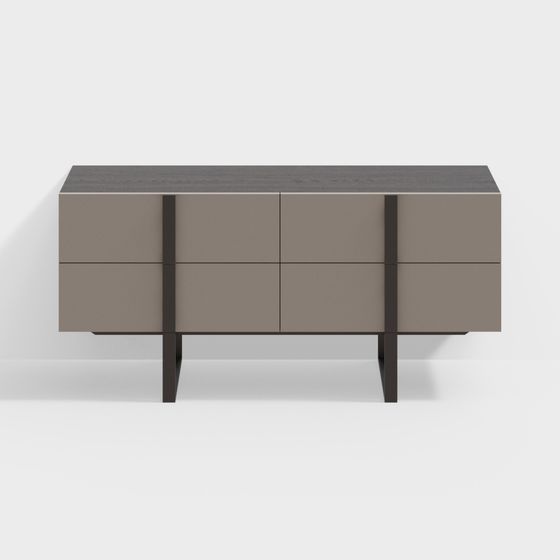 City Window Cabinet 3D model for Modern Spaces