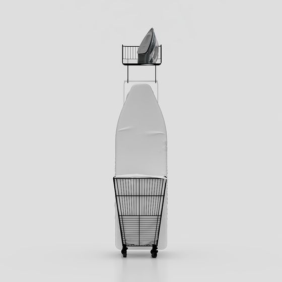 Realistic Ironing Board Set 3D model