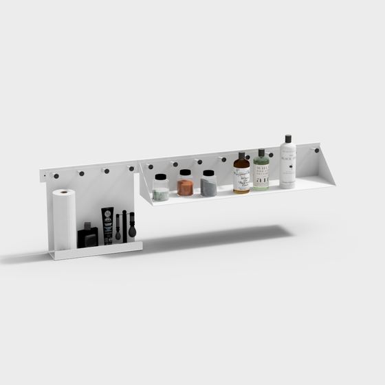 Minimalist Bathroom Shelf 3D model