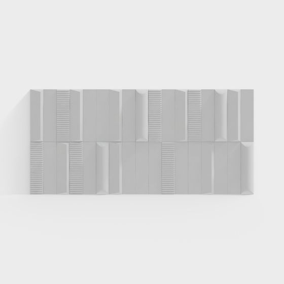 Stylish Origami Wall Decor 3D model