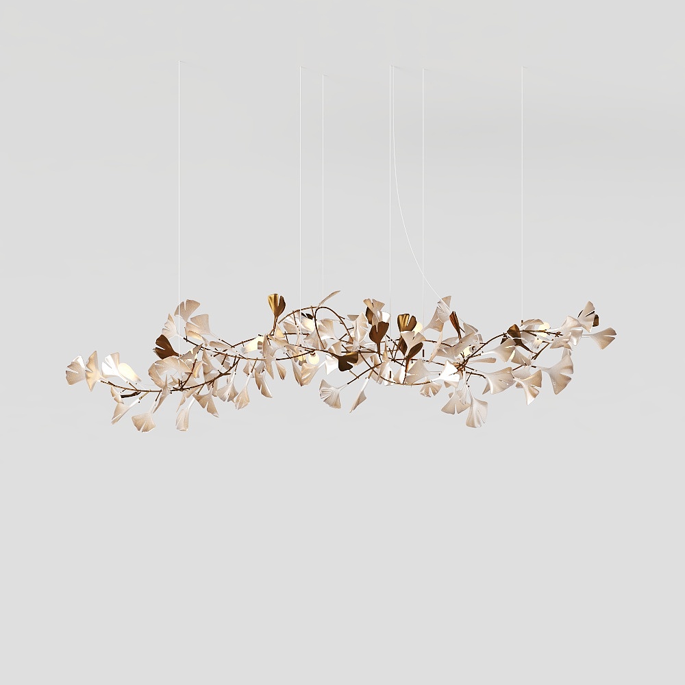 Porcelain Chandelier Ginkgo Bespoke