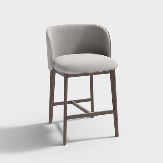 Urban Luxury Bar Stool 3D model