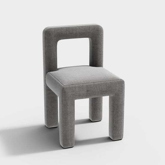 Unique Geometric Chair 3D model for Modern Spaces