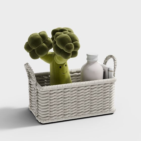 Charming Vegetable Basket 3D Model
