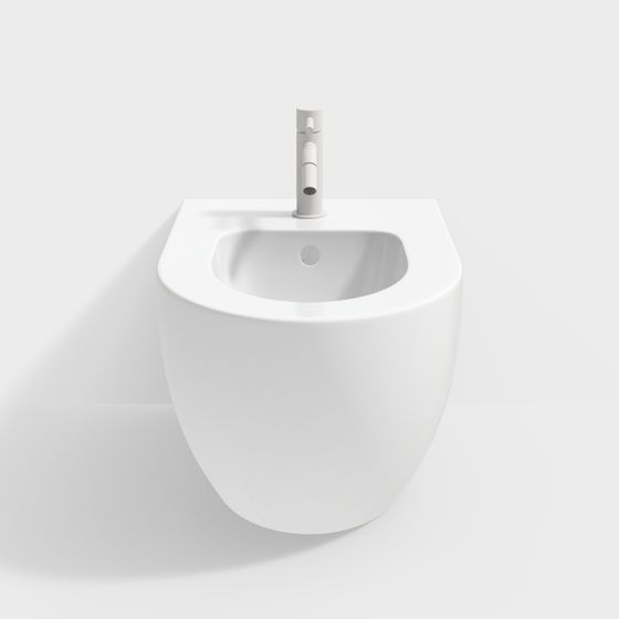 Modern Wall-Mounted Sink 3D model