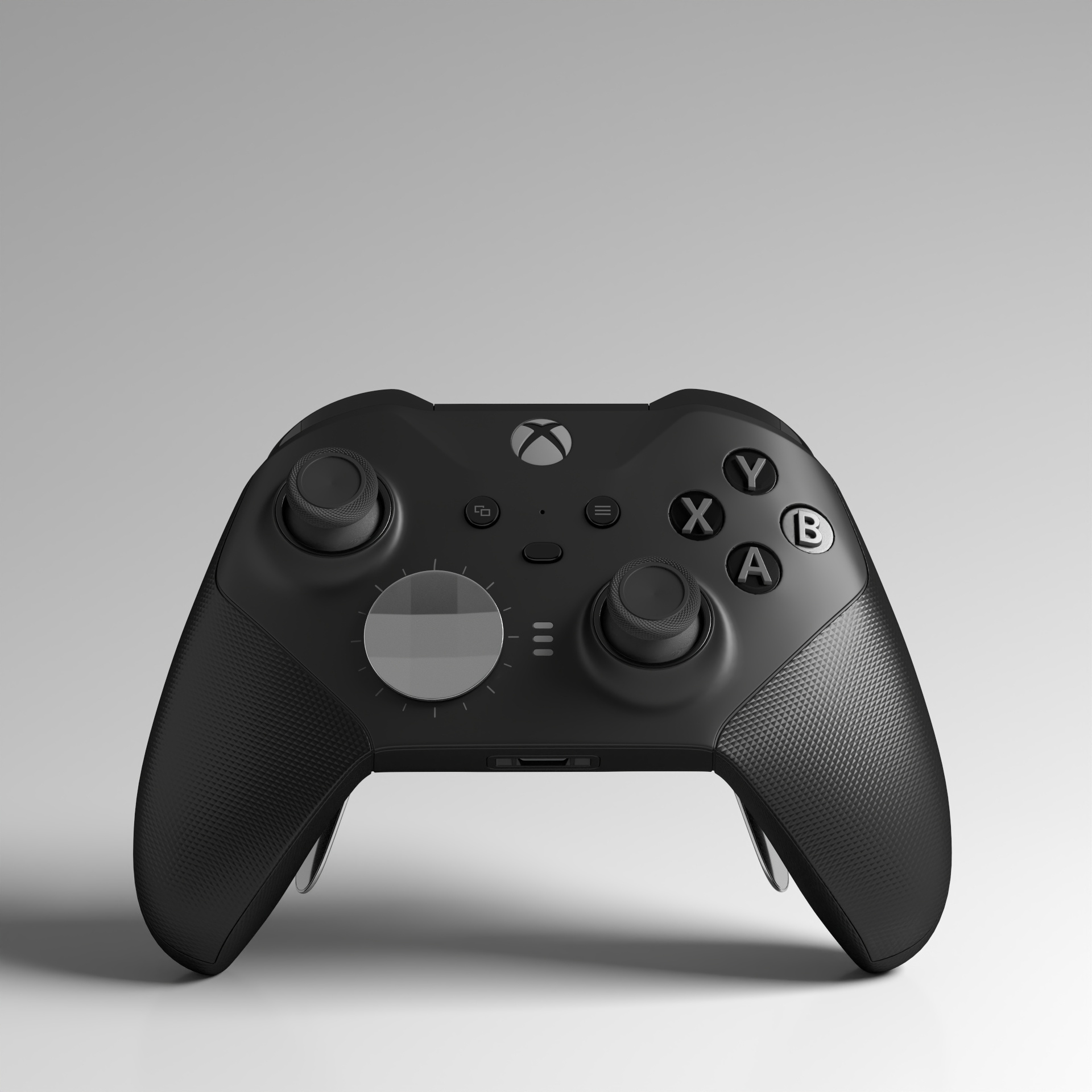 Xbox Elite Controller 3D Model in Black Finish