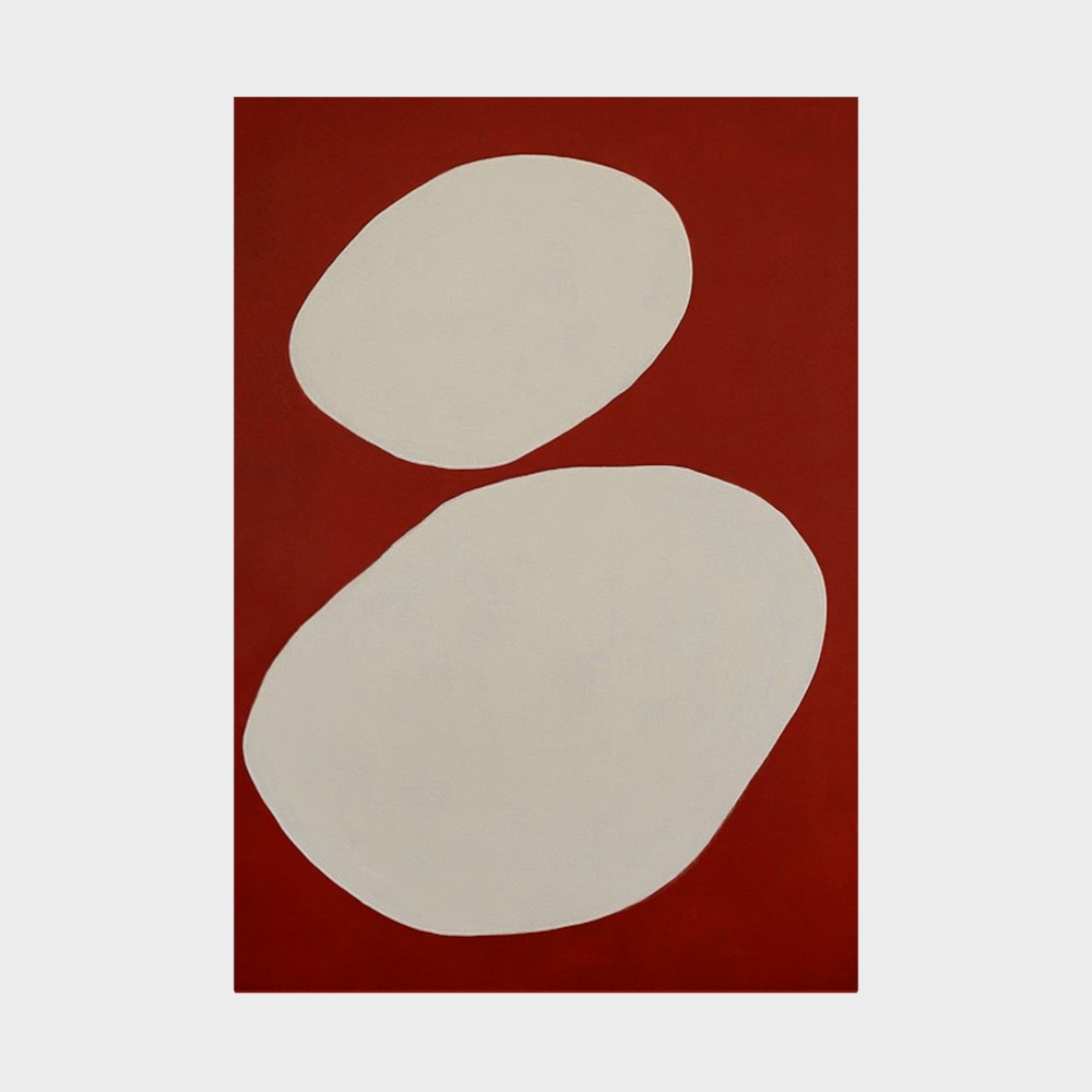 Water Gems 3D Model – White Pebbles on Red Ocean