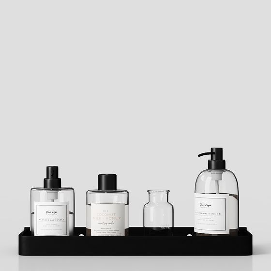 Elegant Fragrance Set 3D model