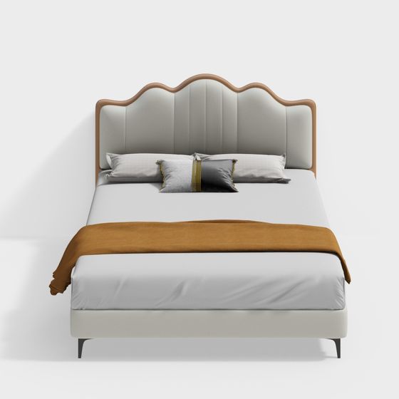 Elegance Bed 3D model for Modern Spaces
