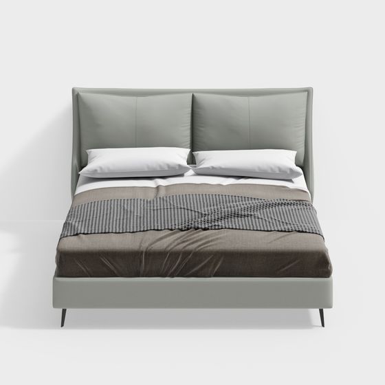 Modern Minimalist Bed Frame 3D model