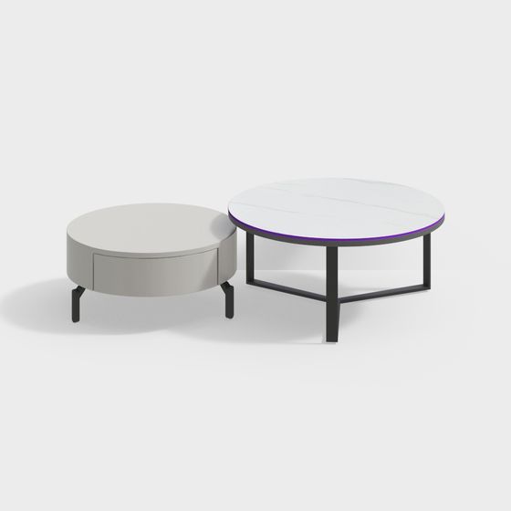 Modern Round Coffee Table 3D model