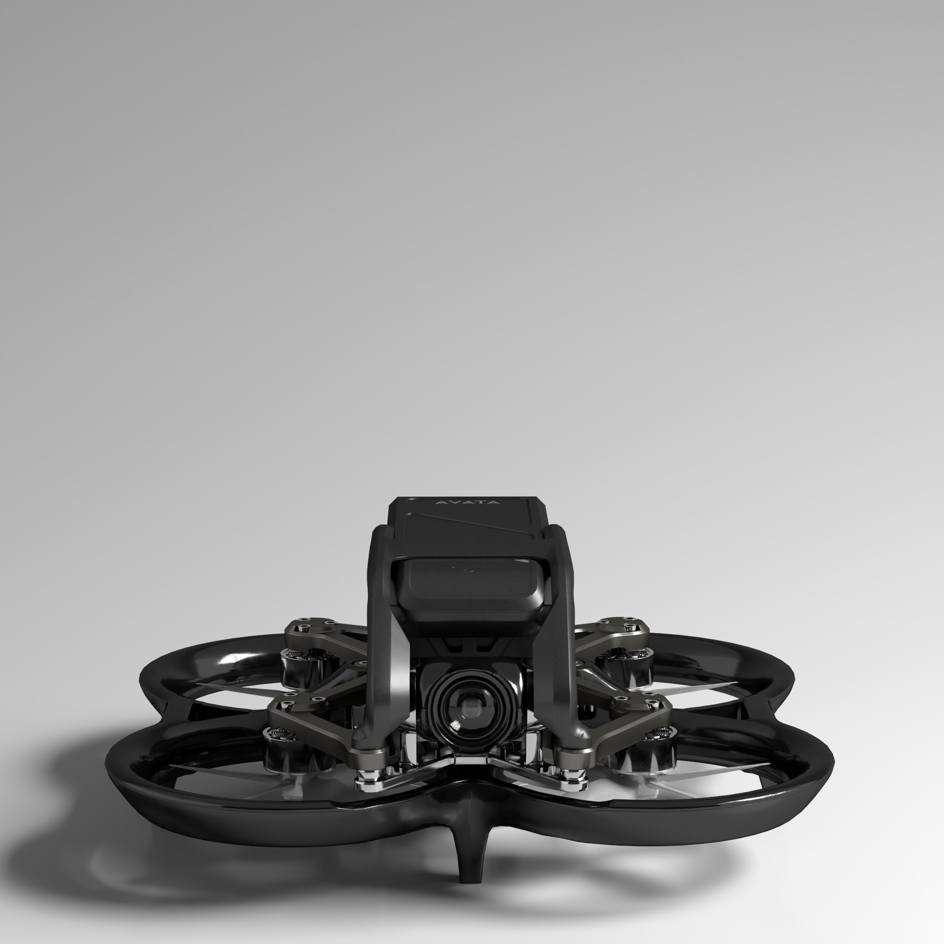 Black Drone 3D Model for Capturing Shots