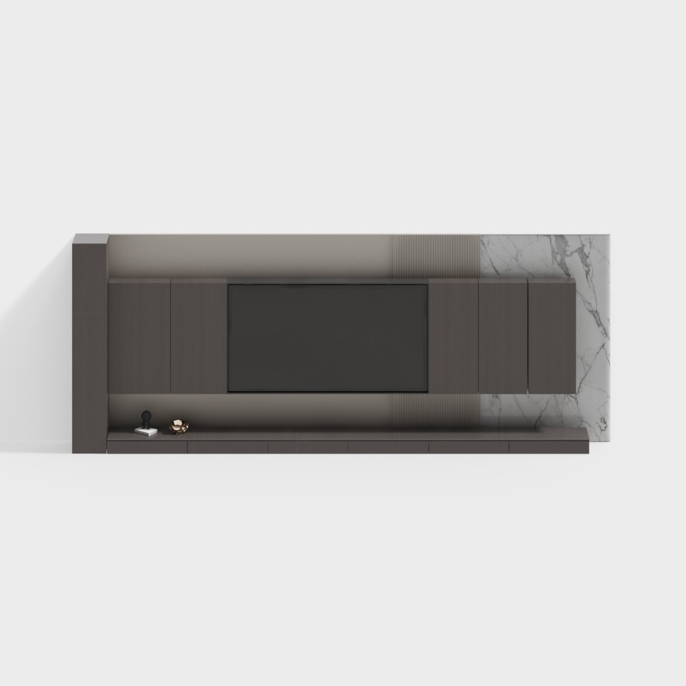 Modern TV background wall