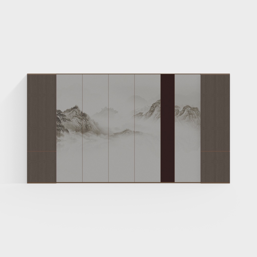 New Chinese background wall