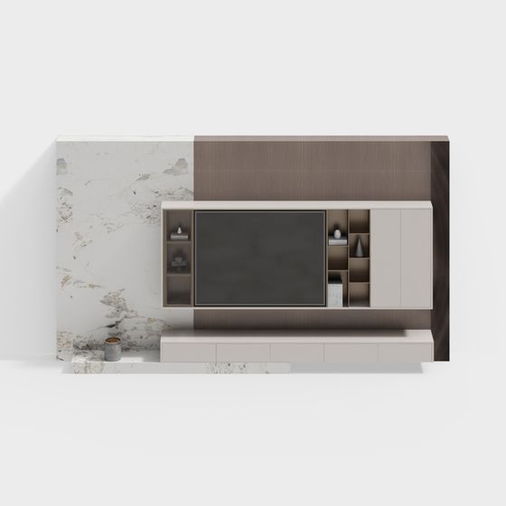 Urban Living Room TV Cabinet 3D model