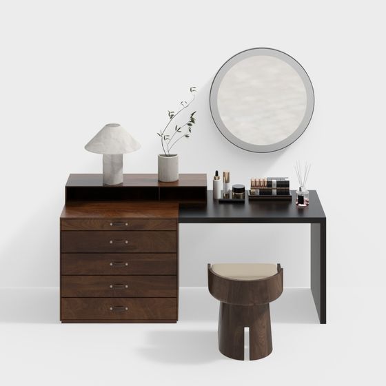 Modern Minimalist Dressing Table 3D model