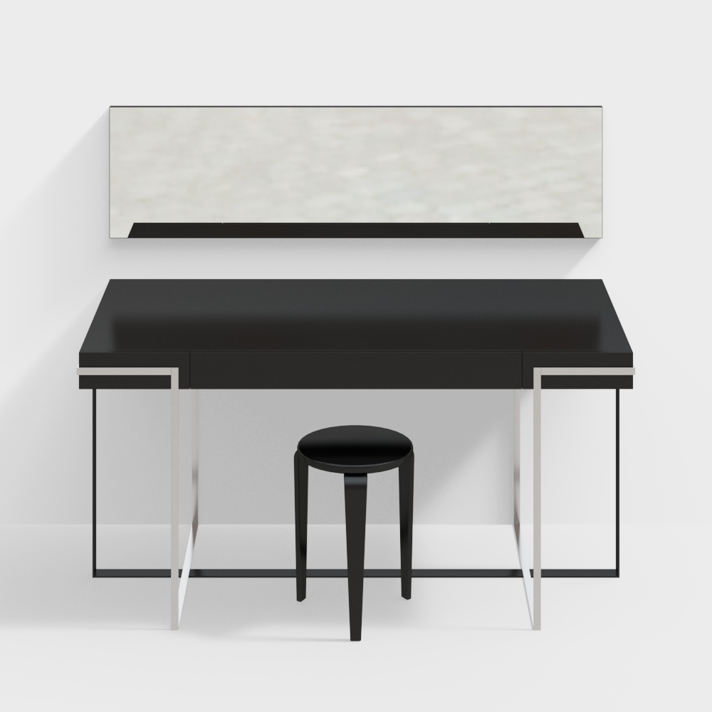 Modern dresser and stool combination