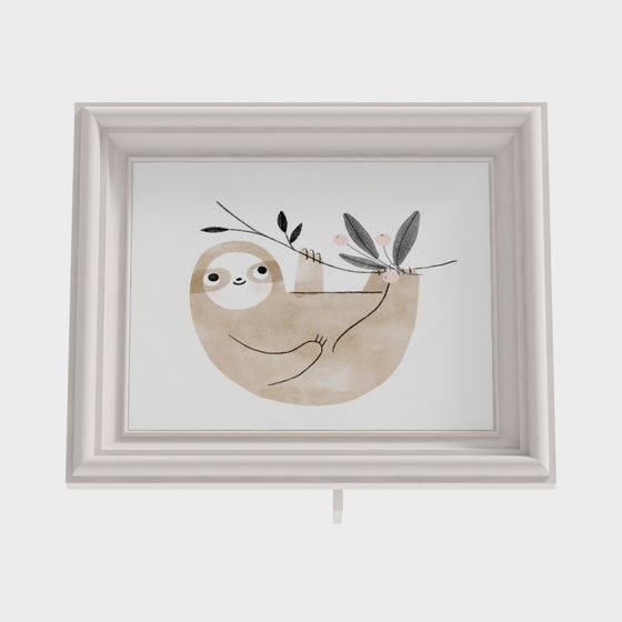 Charming Lazy Sloth 3D model