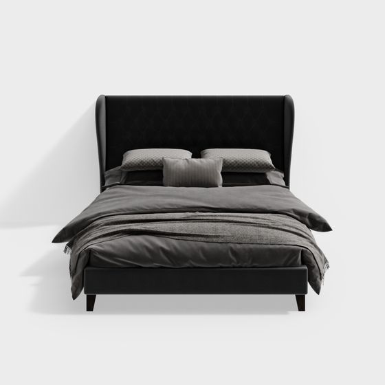 Urban Elegance Bed 3D model
