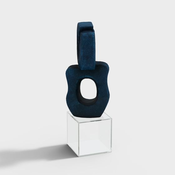 Abstract Sculpture Low-Poly 3D Model