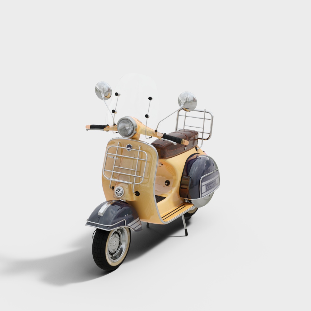 Vintage Scooter 3D model for Creative Projects