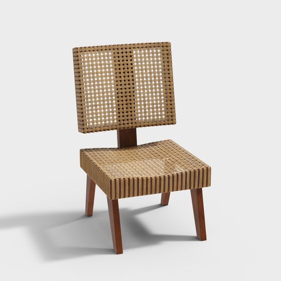 Stylish Low-Poly Chair 3D model