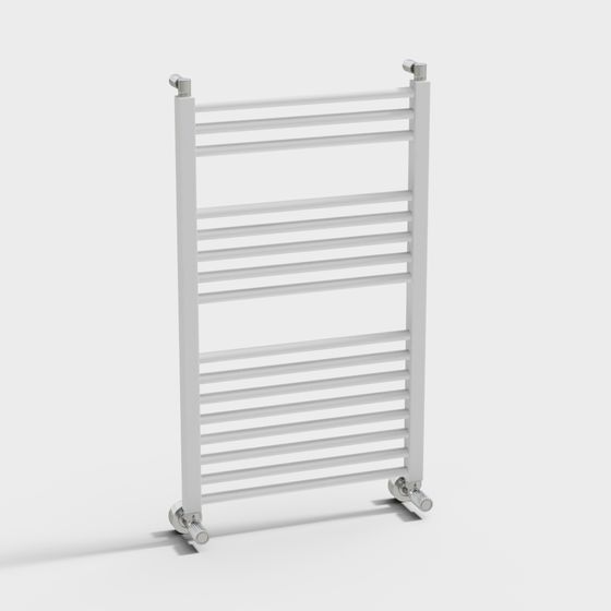 Minimalist Bathroom Towel Rack 3D model