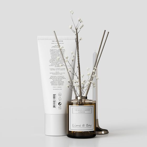 Refined 3D Model of Toothpaste Tube and Aroma Bottle
