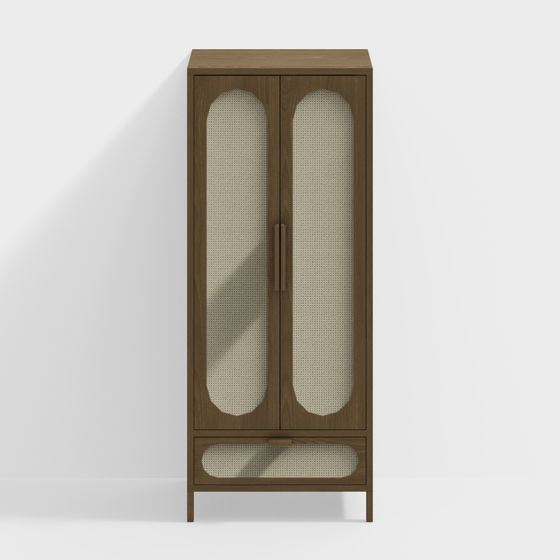 Vintage Wardrobe 3D model
