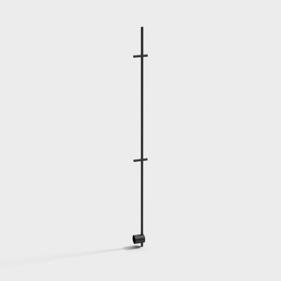 Sleek Urban Light Pole 3D model