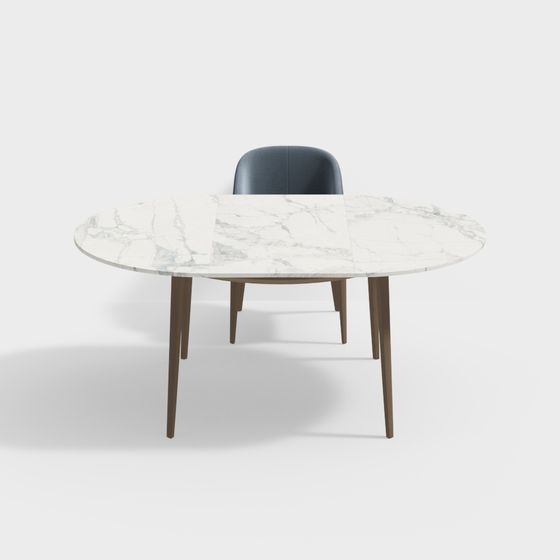 Modern Marble Dining Table 3D model