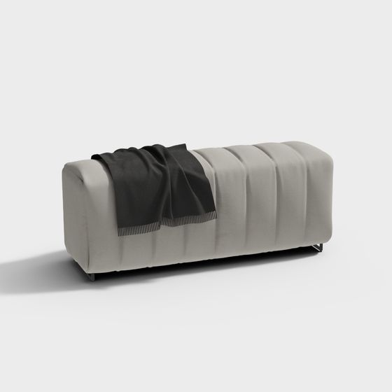 Low Poly Modern Sofa 3D model
