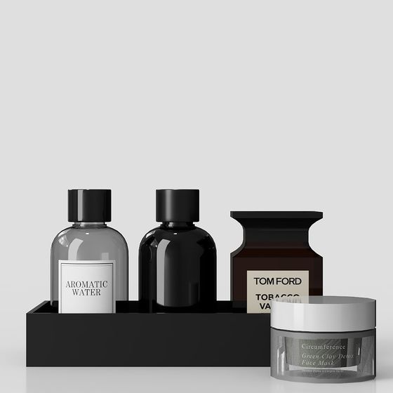 Minimalist Cosmetics Display 3D model