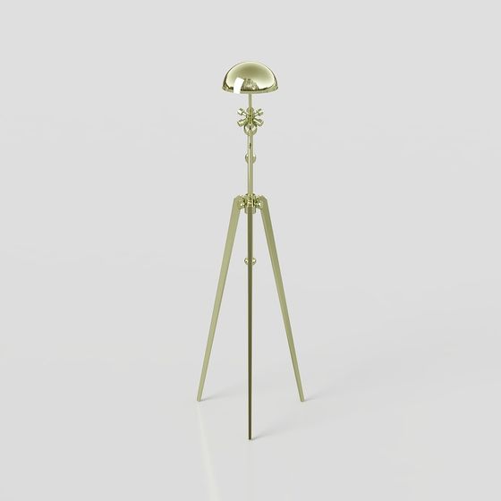 Vintage Tripod Floor Lamp 3D Model