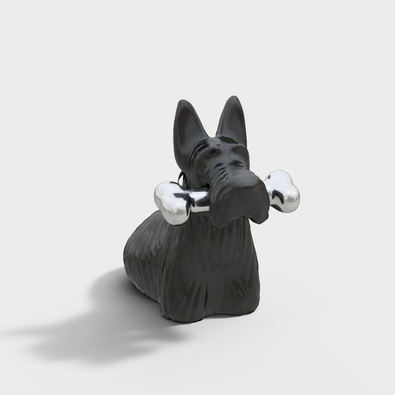 Cute Sleeping Dog 3D model for Creative Projects