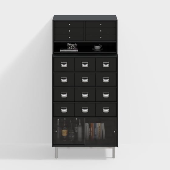 Urban Storage Cabinet 3D model for Interior Design