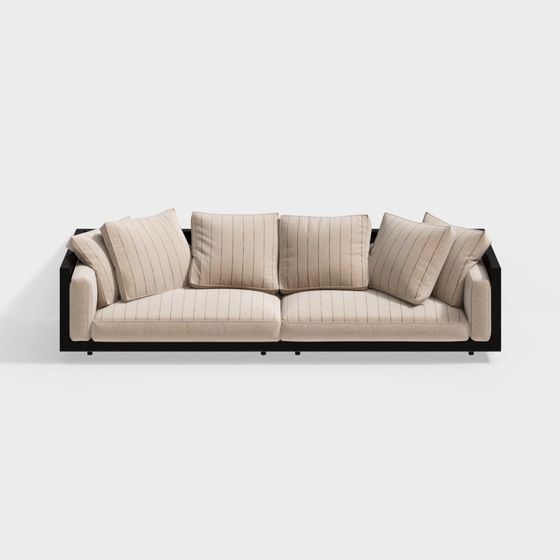Urban Comfort 3D model Sofa for Modern Spaces