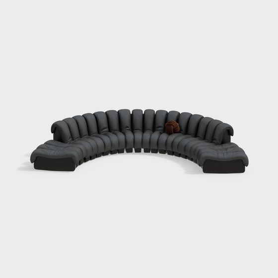 Sofa cong nhiều người hiện đại