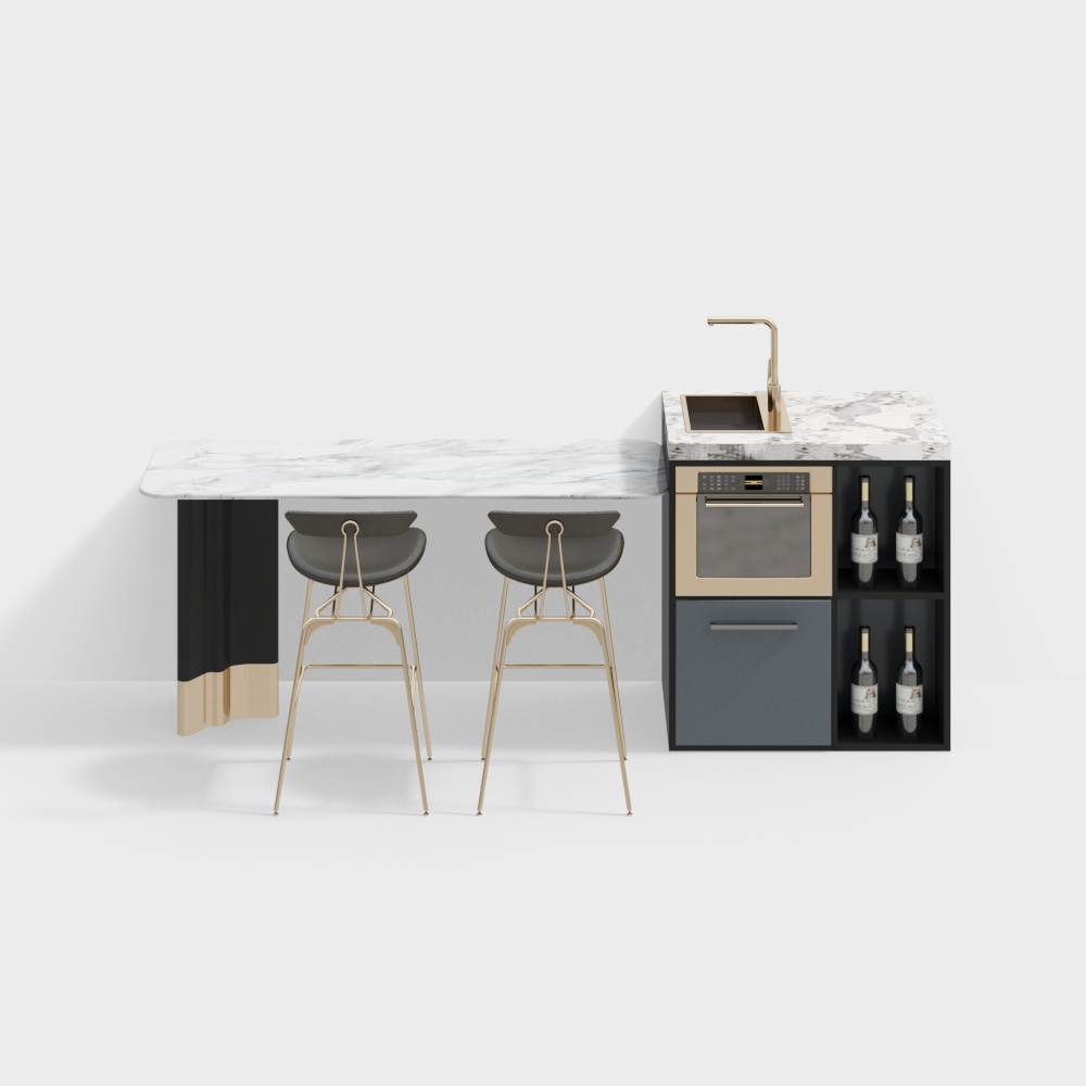 Modern bar chair set