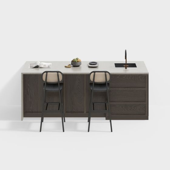 Urban Kitchen Island 3D model
