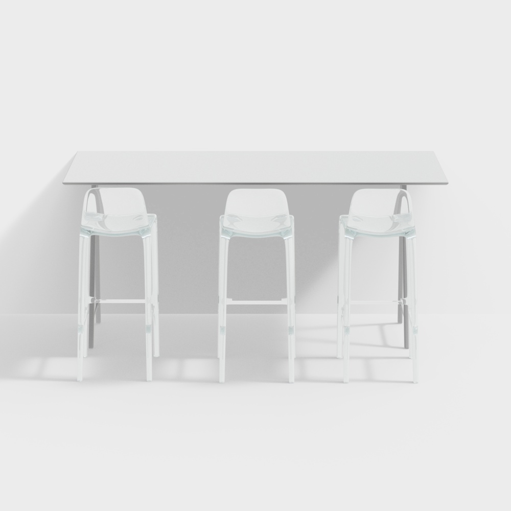 현대 아크릴 바의자 세트