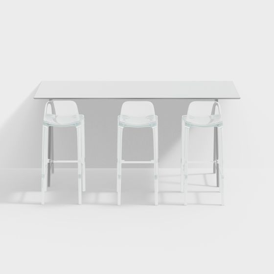 현대 아크릴 바의자 세트