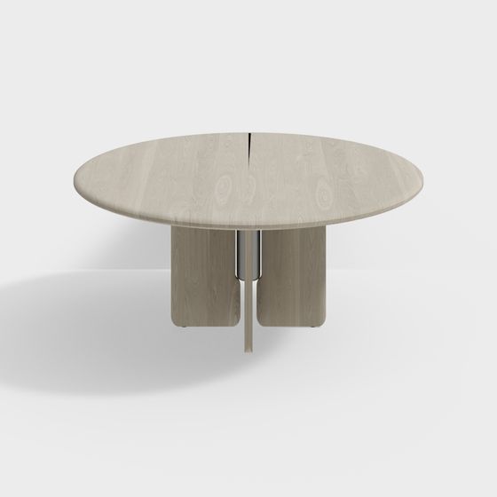 Low Poly Round Table 3D model Design