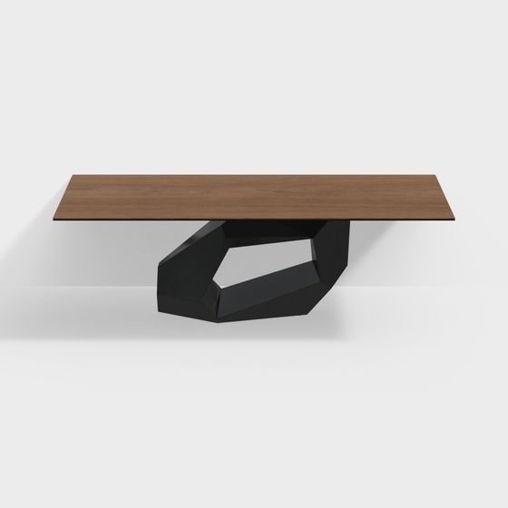 Geometric Art Table 3D model for Modern Interiors