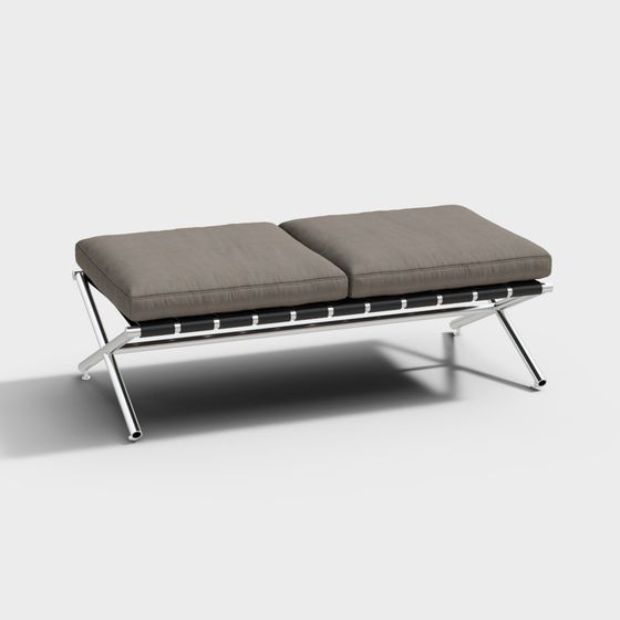 Urban Leisure Bench 3D model
