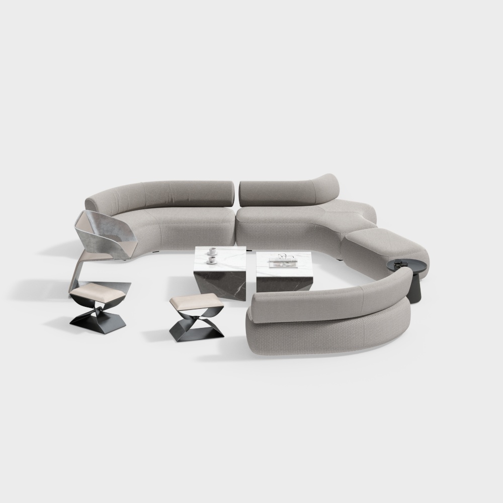 미노띠 현대 소파 및 커피 테이블 세트