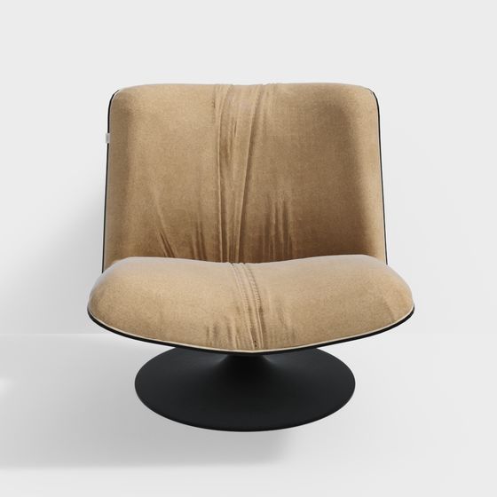 Velvet Lounge Chair 3D model