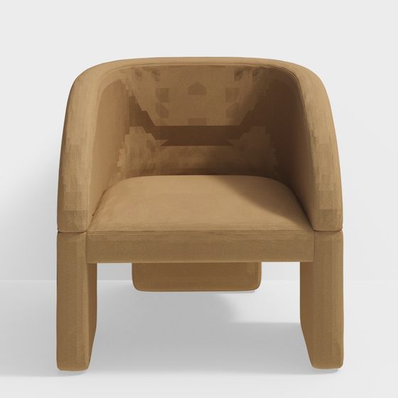 Cozy Lounge Chair 3D model for Modern Spaces