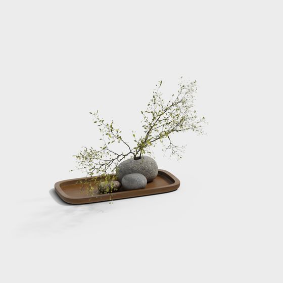 Zen-Inspired Nature 3D model for Designers