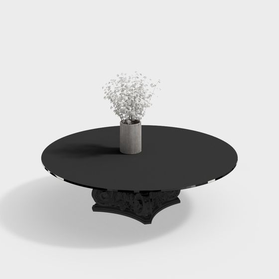 Elegant Round Table 3D model for Contemporary Spaces